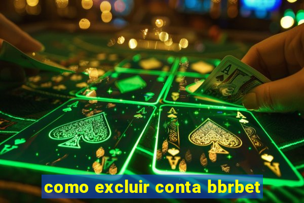 como excluir conta bbrbet